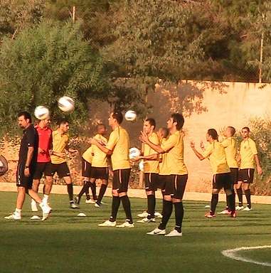 صورة من تدريبات المنتخب الأردني اليوم