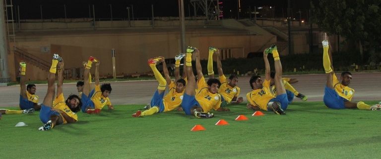 جانب من تدريبات الفريق