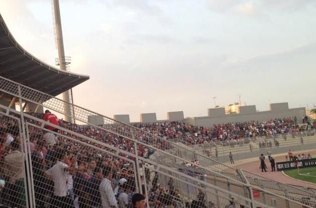 صورة التقطت للجماهير الأردنية قبل لقاء استراليا اليوم