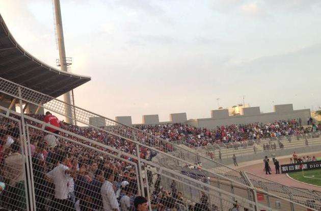 صورة التقطت للجماهير الأردنية قبل لقاء استراليا اليوم