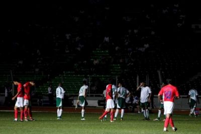 انقطاع الكهرباء في مباراة منتخبي كوريا الجنوبية والسعودية ضمن منافسات كأس أمم آسيا 2007