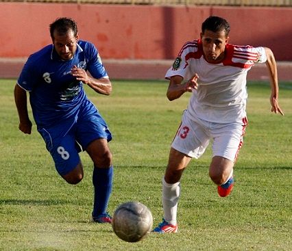 صورة من لقاء الرمثا وشباب الحسين اليوم