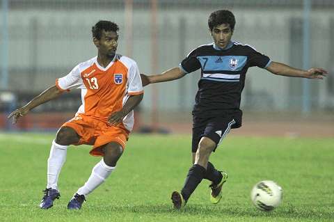 لاعب كاظمة ناصر الوهيب تألق امام اليرموك في لاذهاب