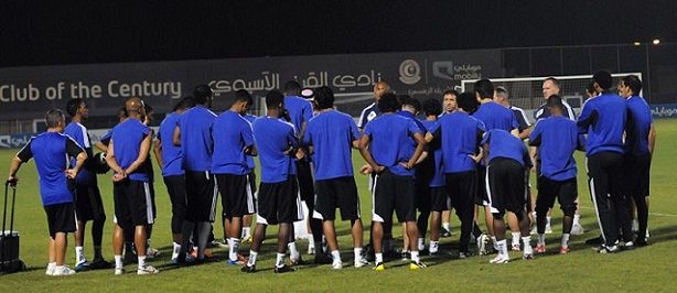 من تدريبات نادي الهلال السعودي