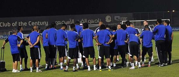 من تدريبات نادي الهلال السعودي