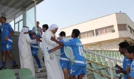 الفهد يشيد بلاعبي ازرق الناشئين