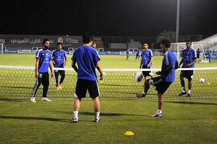 تدريب الهلال كرة طائرة بالقدم