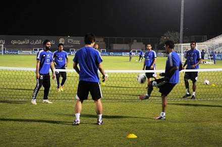 تدريب الهلال كرة طائرة بالقدم