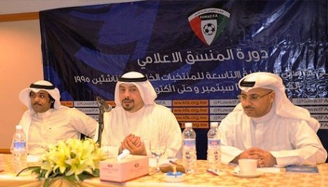 طلال الفهد خلال اللقاء الختامي لدورة الاعلام الرياضي
