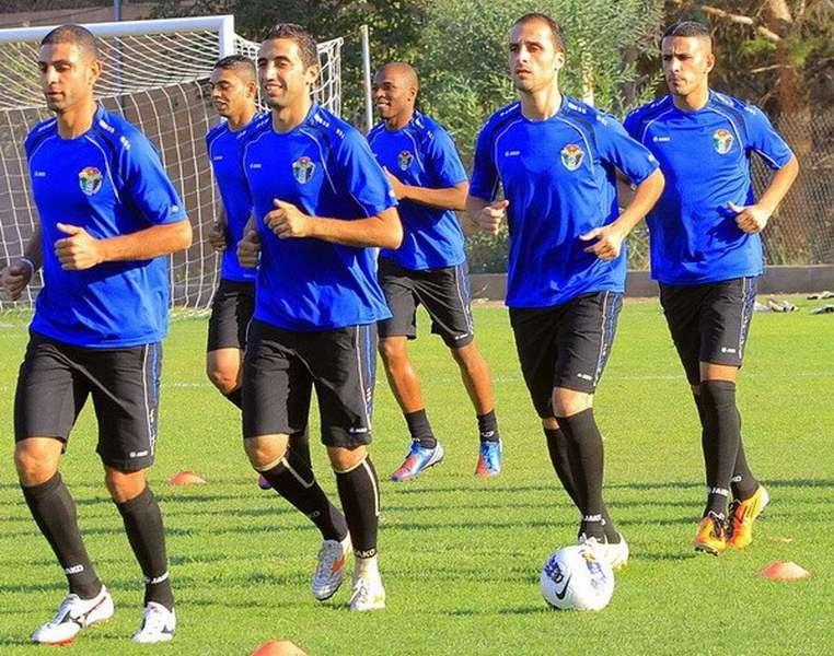 من تدريبات المنتخب الأردني