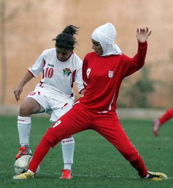 من لقاء ناشئات الأردن وايران اليوم 