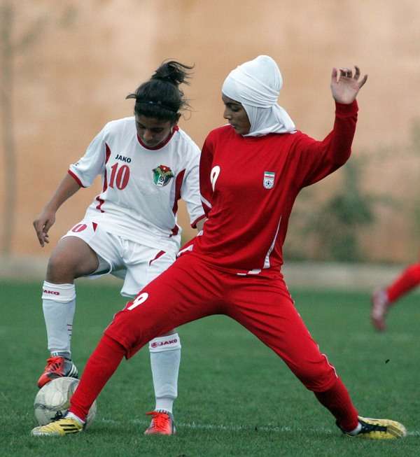 من لقاء ناشئات الأردن وايران اليوم