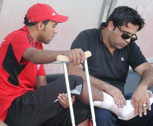 حرب يشرف على اصابة أبو عمارة