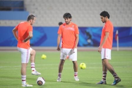جانب من استعدادات الزمالك لمباراة القادسية