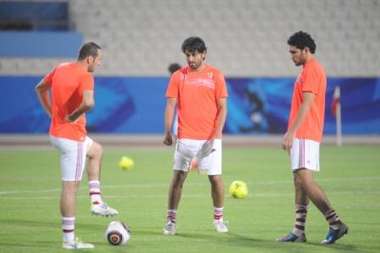 جانب من استعدادات الزمالك لمباراة القادسية