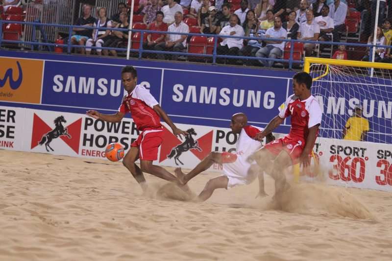 جانب من منافسات النسخة الماضية لكأس القارات لكرة القدم الشاطئية
