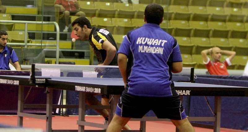تنس الخليج الاتحاد وكاظمة الكويتي امس