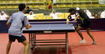 الاهلي والعربي القطري تنس طاولة