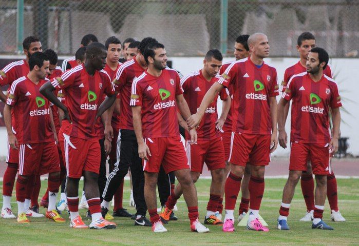جانب من تدريبات الاهلي