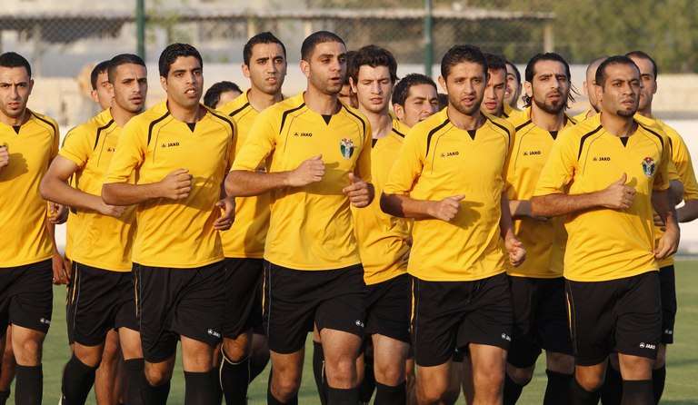 من تدريبات المنتخب في الدوحة