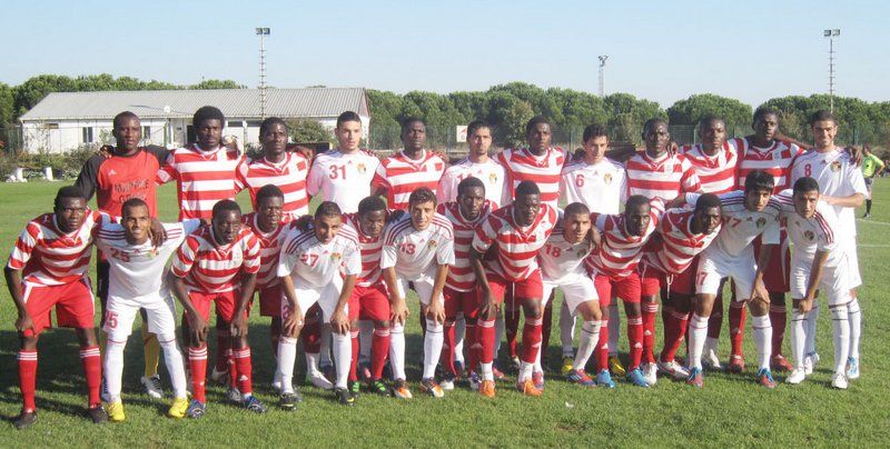 لقطة جامعة لمنتخب شباب الأردن والأكاديمية الأفريقية في تركيا