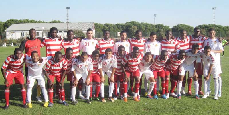 لقطة جامعة لمنتخب شباب الأردن والأكاديمية الأفريقية في تركيا