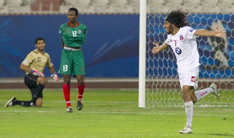 فرحة فهد العنزي بالفوز الكبير للكويت على الاتفاق في الذهاب