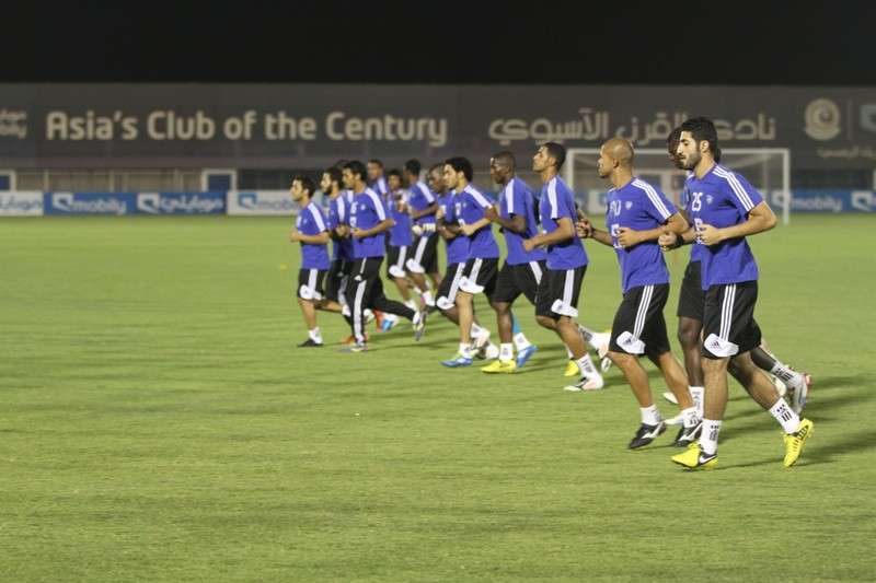 الهلال يتدرب استعدادا للفيصلي