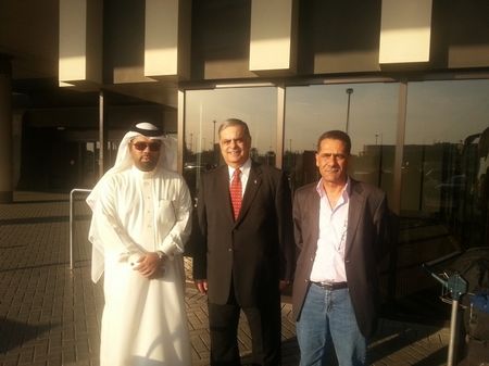 محمد قاسم وسفير الاردن لدى المملكة ورئيس البعثة منذر الجنيدي  