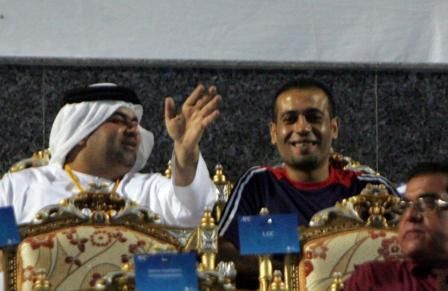 ذيب يتابع مباراة الأردن وفيتنام من المقصورة الرئيسية