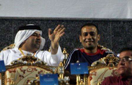 ذيب يتابع مباراة الأردن وفيتنام من المقصورة الرئيسية