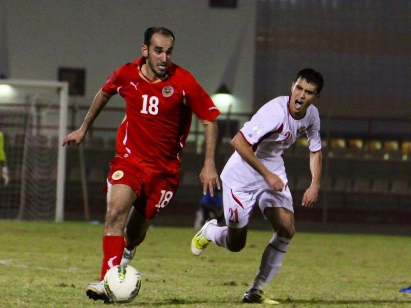منتخب البحرين في لقاء الأردن
