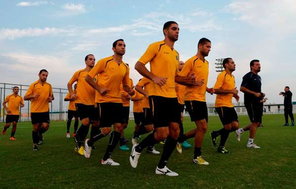 صورة من تدريبات المنتخب الأردني اليوم