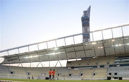 تدريبات منتخب اليابان في استاد خليفة الدولي بقطر