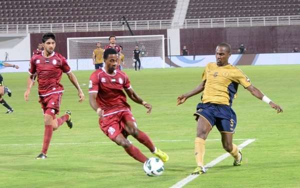 من مباراة الوحدة ودبي في الجولة السادسة للدوري