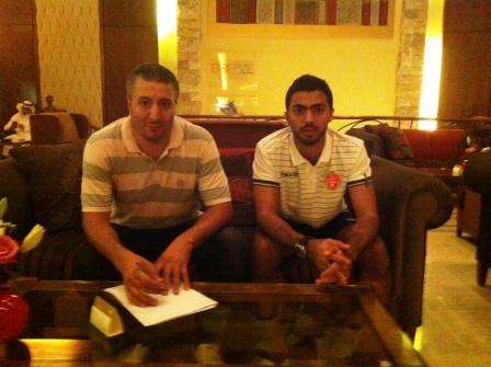 عبدالله الكعبي مع مراسل كووورة في الكويت