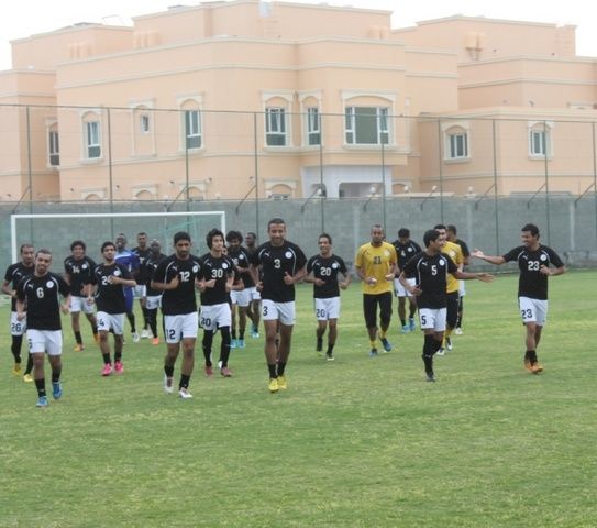 لقطة من تدريبات يوم أمس