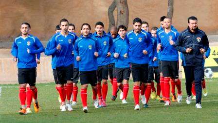 من تدريبات منتخب الأردن اليوم
