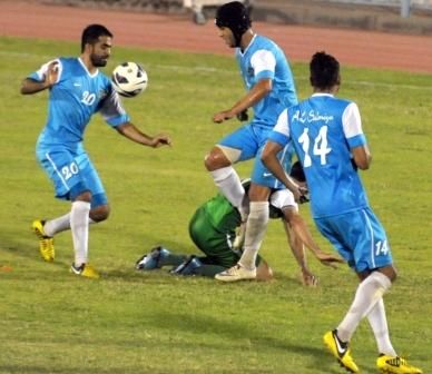 عبدالرحمن الموسى لاعب السالمية تألق امام اليرموك