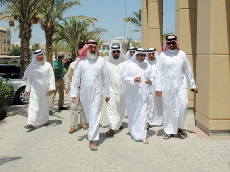 جانب من الزيارة الاخيرة للجنة التفتيش.