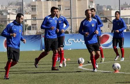 من تدريبات منتخب الأردن اليوم