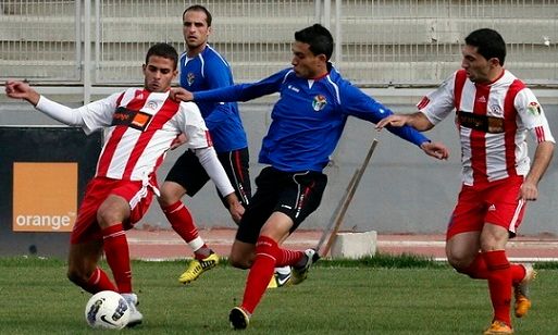 صورة من لقاء المنتخب وفريق شباب الأردن اليوم