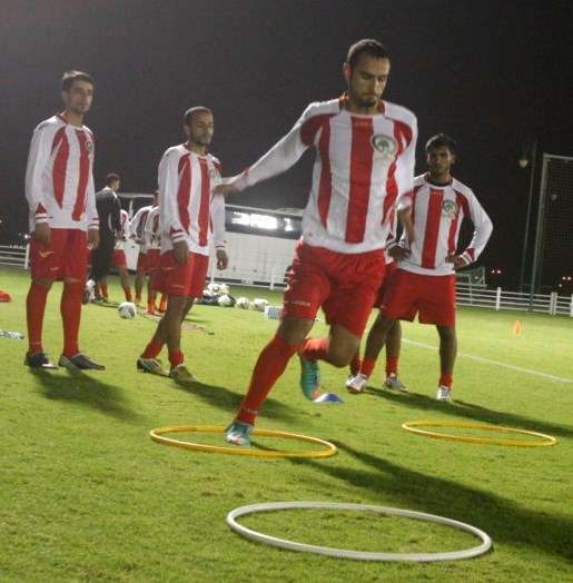 البرغوثي في تدريبات المنتخب