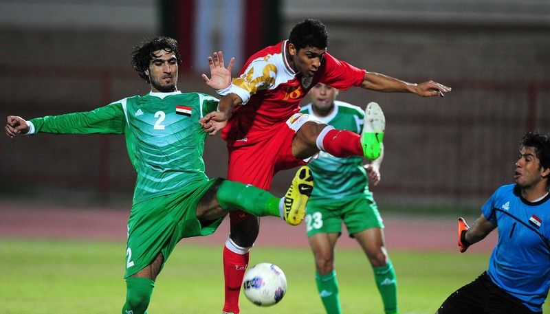 مباراة العراق وعمان في قبل النهائي