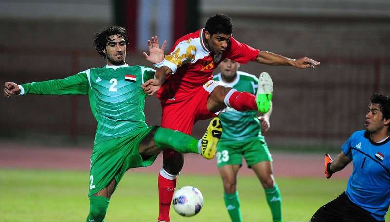 مباراة العراق وعمان في قبل النهائي
