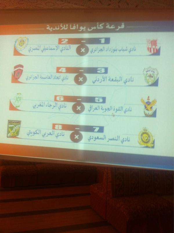 نتائج القرعة