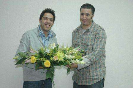 محمد جراغ مع الزميل احمد حسين