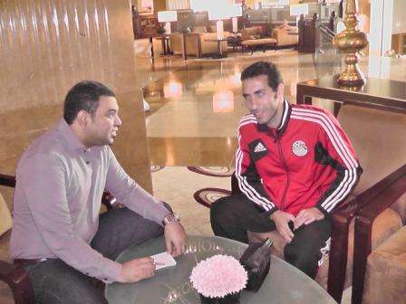محمد ابوتريكه مع مراسل كووورة