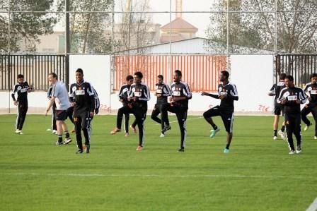 لاعبو الشباب في تدريب اليوم عقب انتهاء الإجازة التي حصلوا عليها