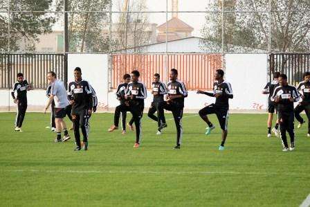 لاعبو الشباب في تدريب اليوم عقب انتهاء الإجازة التي حصلوا عليها